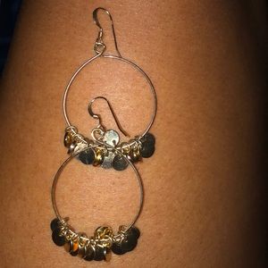 Gold drop earrings